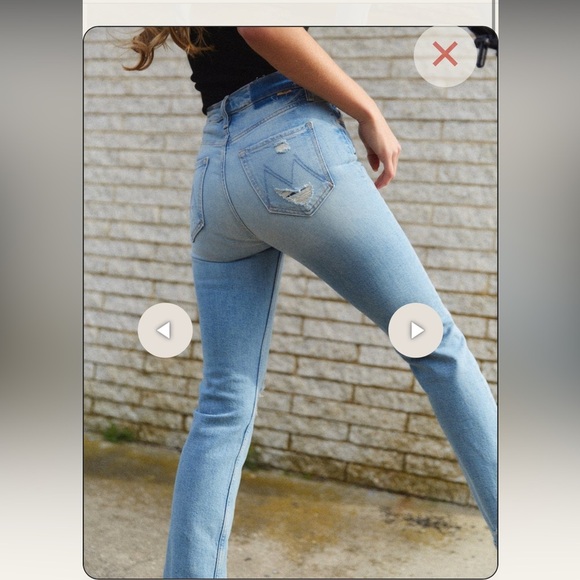 Mother Denim High Waisted Rider Skimp in The Confession Size 26 82 - Picture 4 of 16